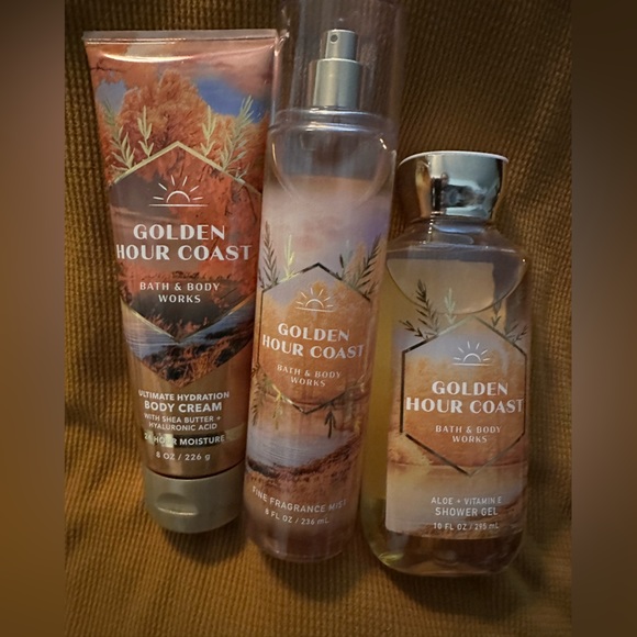 Bath & Body Works Bath & Body New 3 Pc Bath Body Works Golden Hour